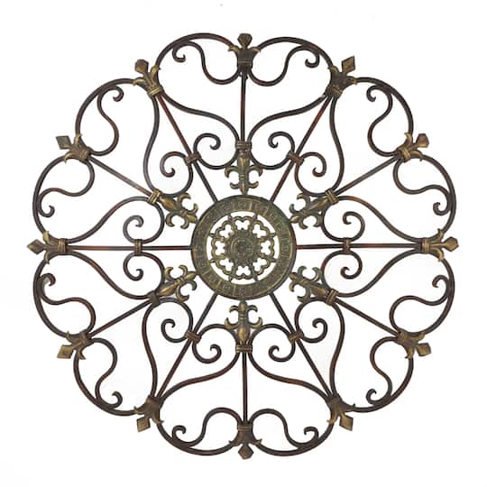 29" Brown Iron Rustic Wall Art